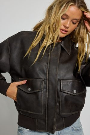 Vintage Faux Leather Jacket