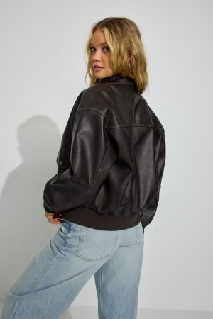 Vintage Faux Leather Jacket
