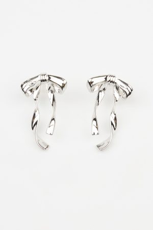 Metal Bow Earrings