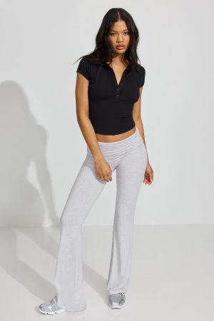 Sleek Short Sleeve Polo Top