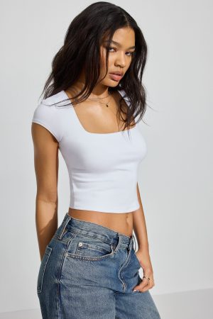 Portia Square Neckline T Shirt