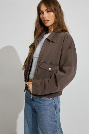 Twill Bomber Jacket