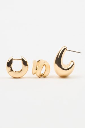 3 Pack Abstract  Earrings