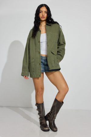 Long Twill Field Jacket