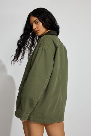 Long Twill Field Jacket