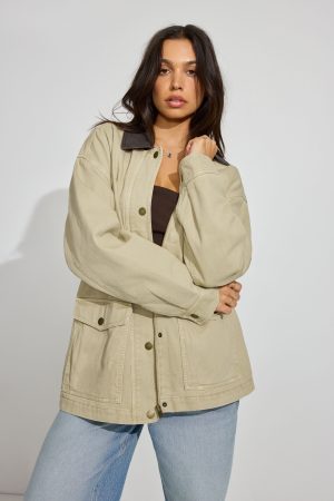 Long Twill Field Jacket