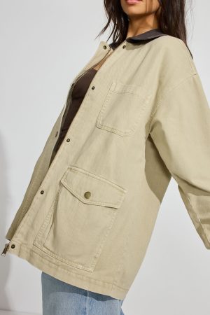 Long Twill Field Jacket