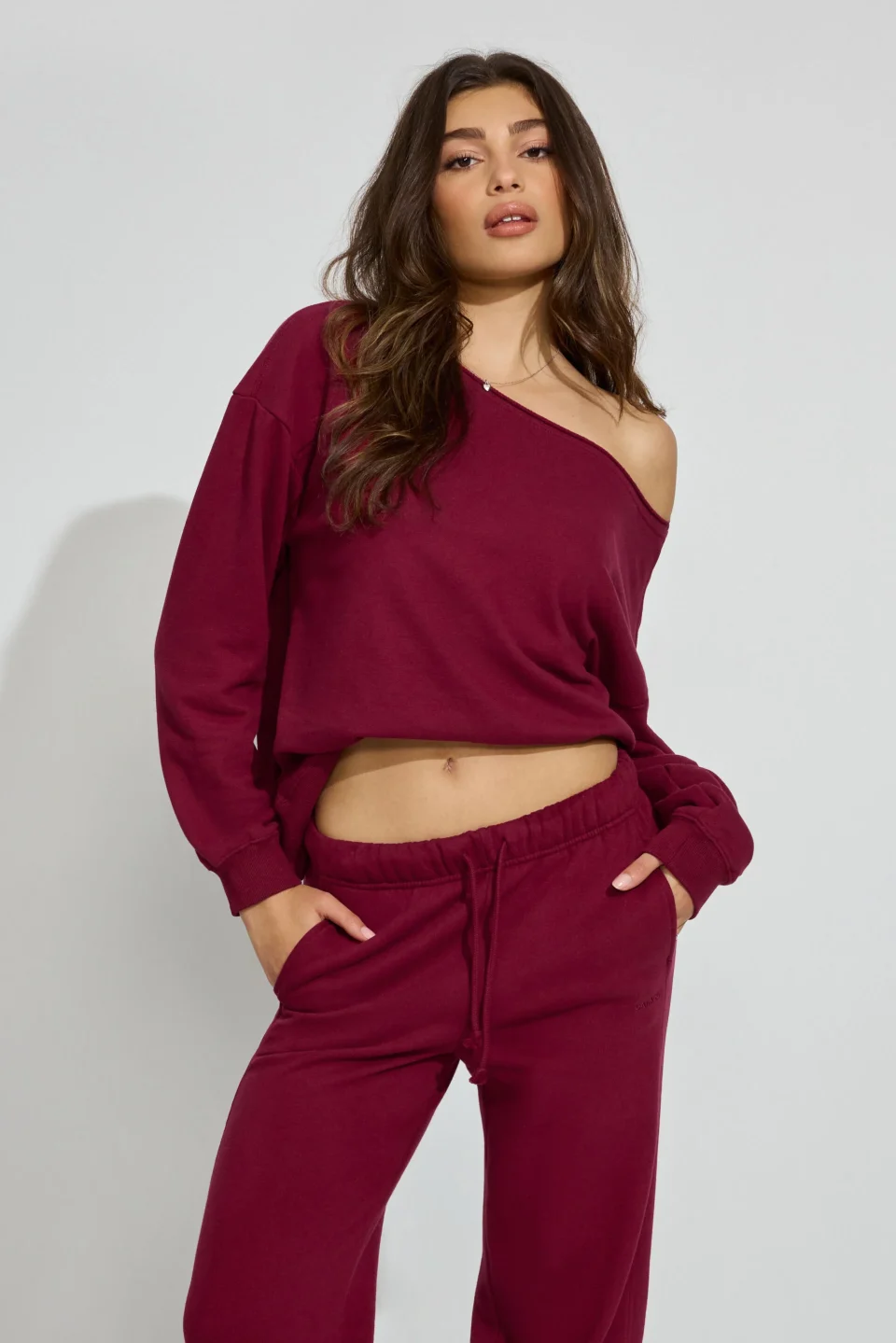 SoftTerry Off Shoulder Sweatshirt