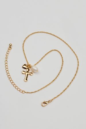 Cross, Pearl, & Heart Necklace