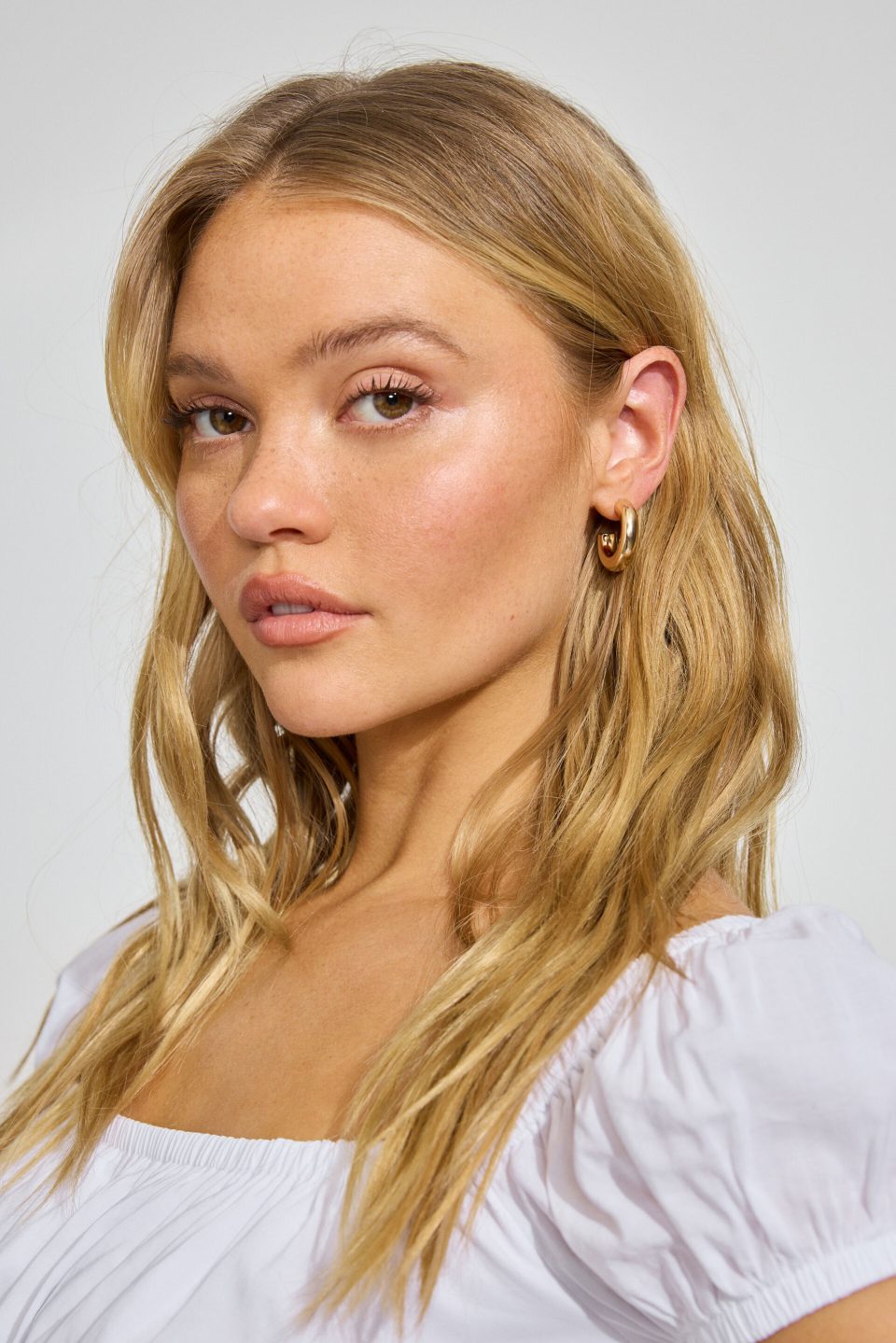 Smooth Chunky Hoop Earrings