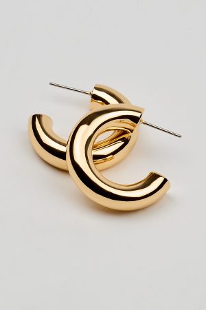 Smooth Chunky Hoop Earrings