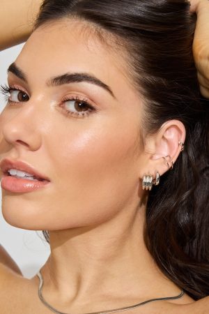 8 Pack Clean Metal Party Earrings