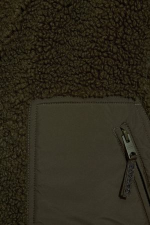 Sherpa Mixed Media Jacket