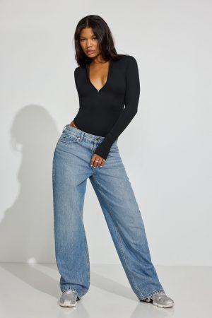 SoftActive Zip Up Long Sleeve Bodysuit