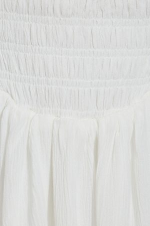 Kenzie Smocked Tiered Romper Dress