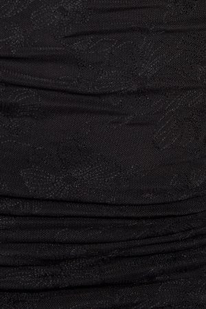 Ruched Mesh Mini Tube Dress