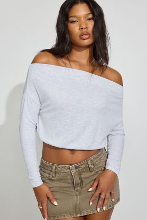 Serene Off Shoulder Long Sleeve Top