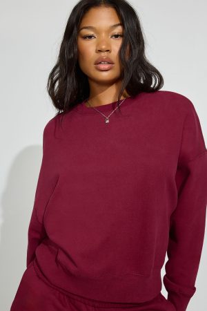 SoftTerry Bubble Crewneck Sweatshirt