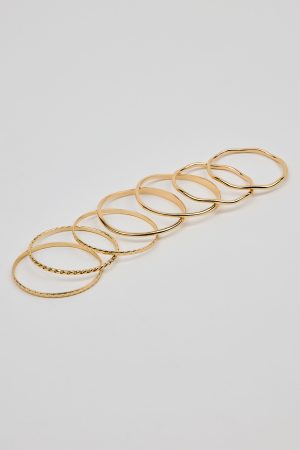 Set of 4 Wavy Bangles
