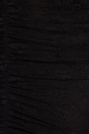 Scarlet Lace Plunge Mini Dress