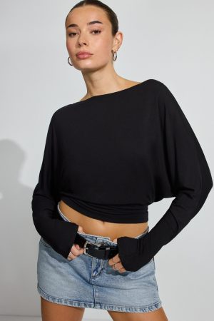 Smooth Dolman Boatneck Top
