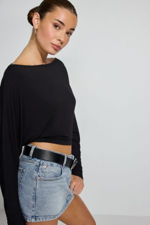 Smooth Dolman Boatneck Top
