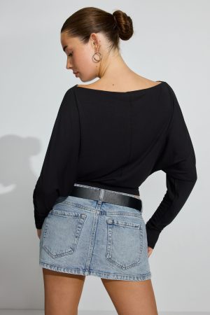 Smooth Dolman Boatneck Top