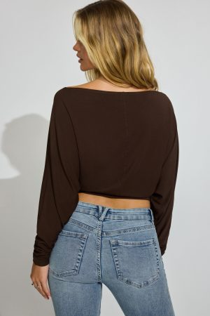 Smooth Dolman Boatneck Top