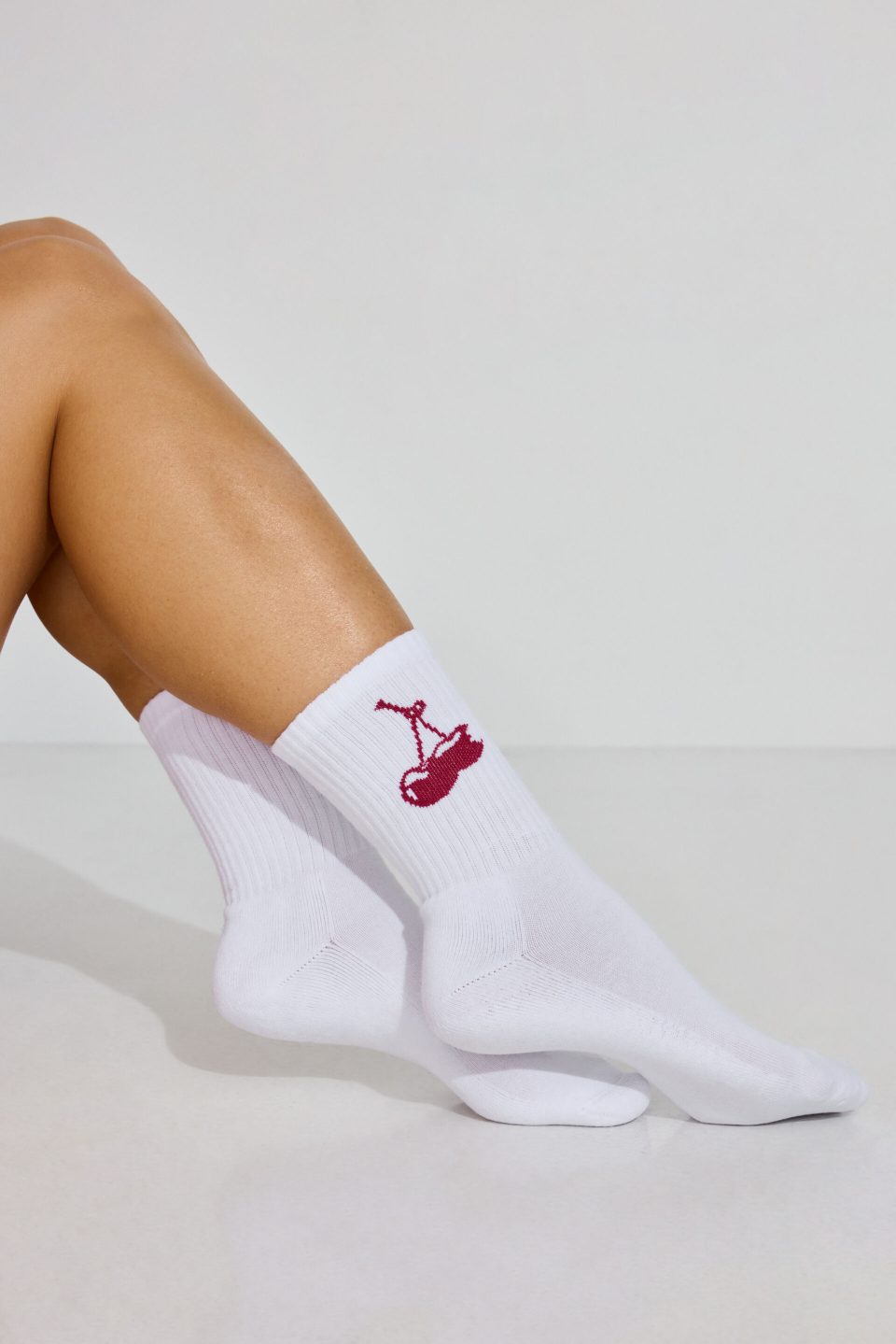 Sour Cherry Crew Socks